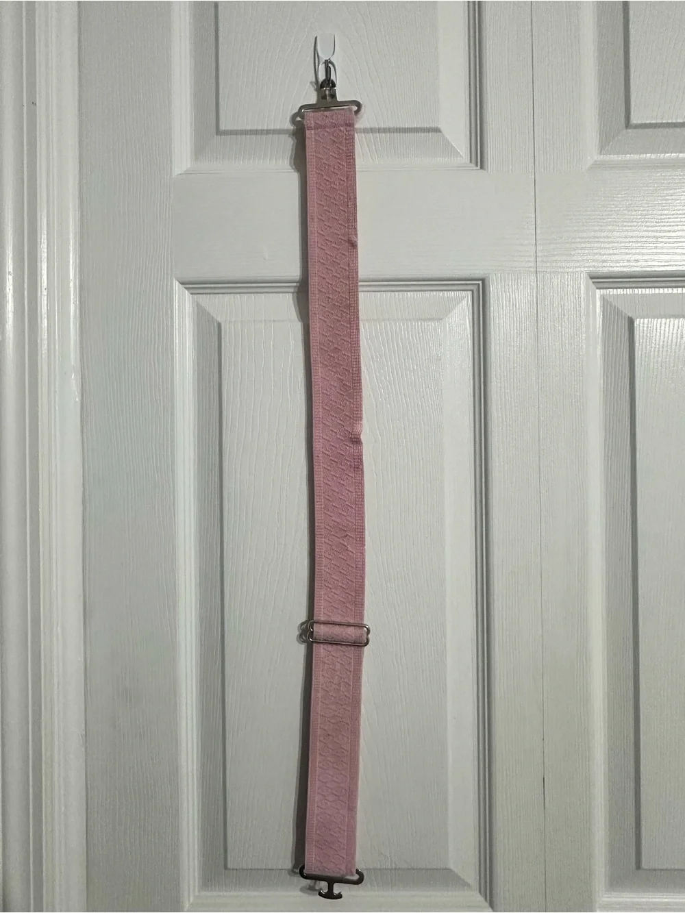 Equestrian adjustable light pink belt